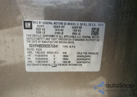 2014 Cadillac Srx Luxury Collection from USA, damaged, VIN 3GYFNEE35ES570341